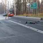 Wypadek motocyklisty w Raciszynie